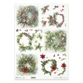 papier-ryzowy-do-decoupage-a3-itd-1273l-wianki-bozonarodzeniowe