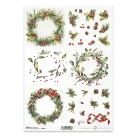 papier-ryzowy-do-decoupage-a4-itd-r2431-wianki-ostrokrzew