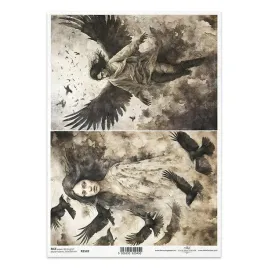 papier-ryzowy-do-decoupage-a4-itd-r2549-kobiety-mezczyzna-kruki-skrzydla