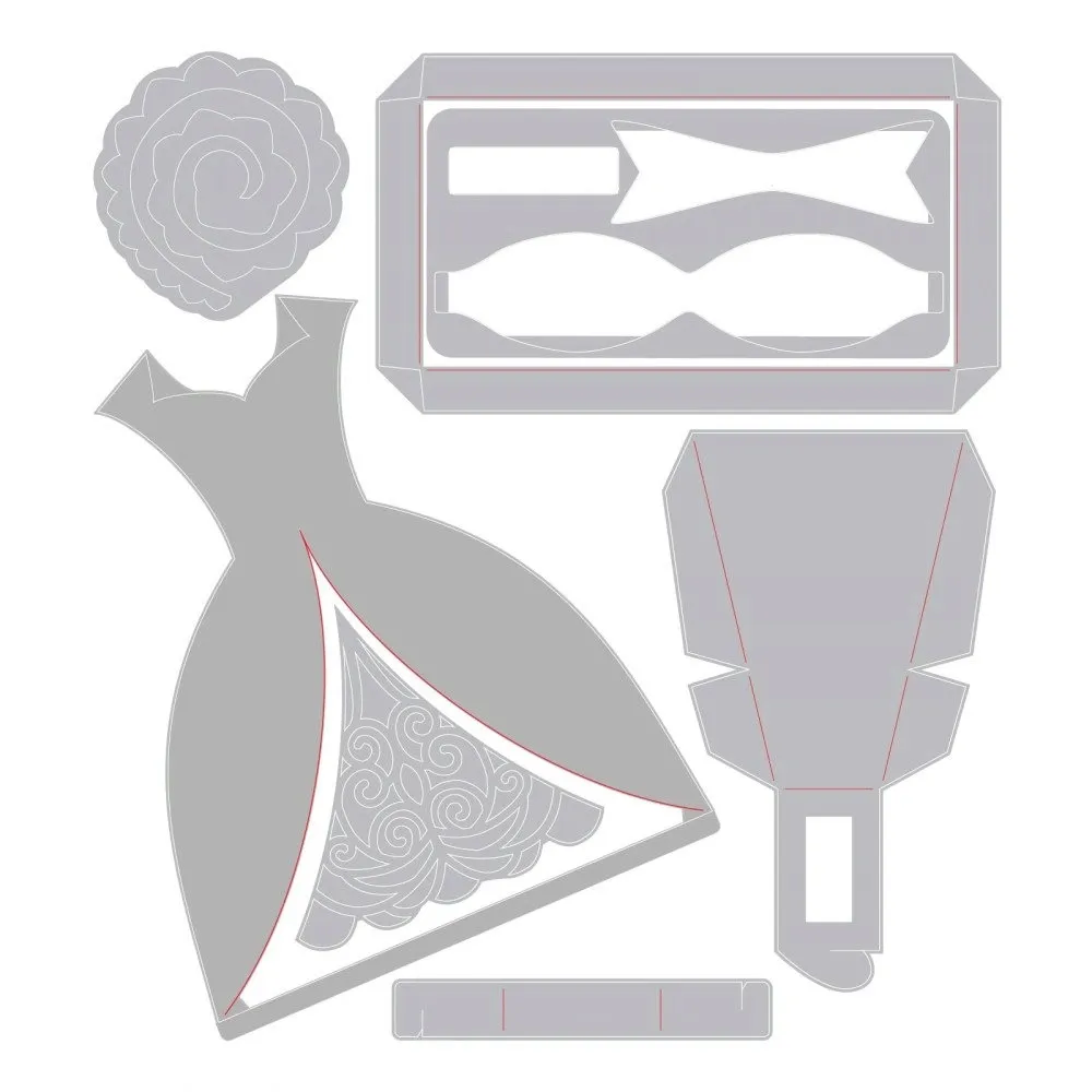 wykrojnik-do-papieru-sizzix-thinlits-dress-box-pudelko-sukienka-stan-nowy