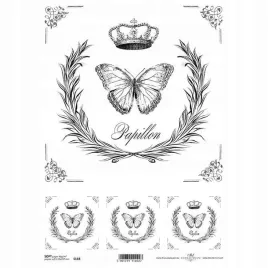 papier-do-decoupage-a4-soft-itd-s0118-wieniec-korona-motyl