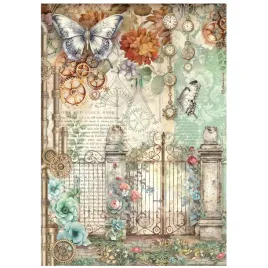 papiery-ryzowy-do-decoupage-stamperia-gardens-of-time-motyl-i-brama