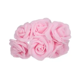 kwiaty-rozyczki-roze-piankowe-jasno-rozowe-6szt