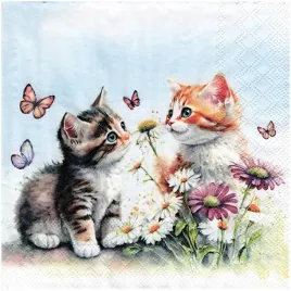 serwetka-do-decoupage-33x33cm-kittens-in-flower-field-kotki-1szt