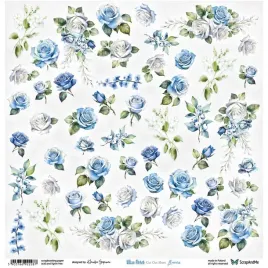 papier-do-scrapbookingu-30x30-scrapandme-blue-roses-flowers