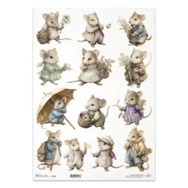 papier-ryzowy-do-decoupage-a3-myszki-wiosenna-wyprawa-kwiaty-polne