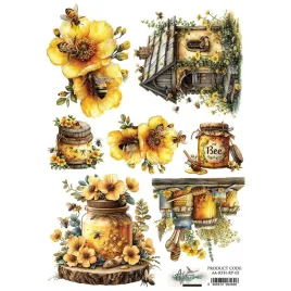 papier-ryzowy-do-decoupage-a4-pszczoly