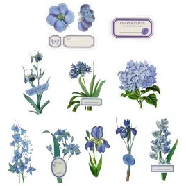 naklejki-foliowe-liliowe-kwiaty-i-etykietki-30szt