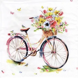 serwetka-do-decoupage-33x33cm-rower-z-koszykiem-kwiatow