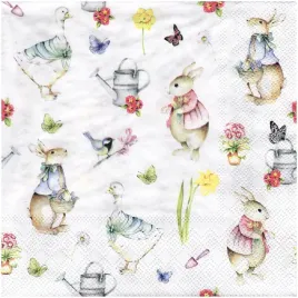 serwetka-do-decoupage-33x33cm-easter-garden-zajaczki-1szt