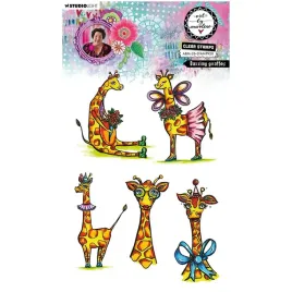 stempel-polimerowy-przezroczysty-studiolight-dazzling-giraffes-zyrafy