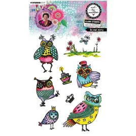 stempel-polimerowy-przezroczysty-studiolight-an-owl-party-sowy