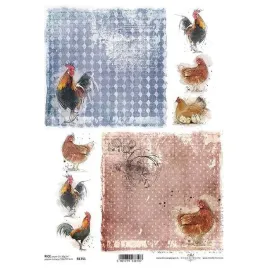 papier-ryzowy-do-decoupage-r1351-a4-kury-koguty