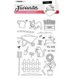 stempel-studiolight-favourites-kot-pies-taczka-plotek-slonecznik