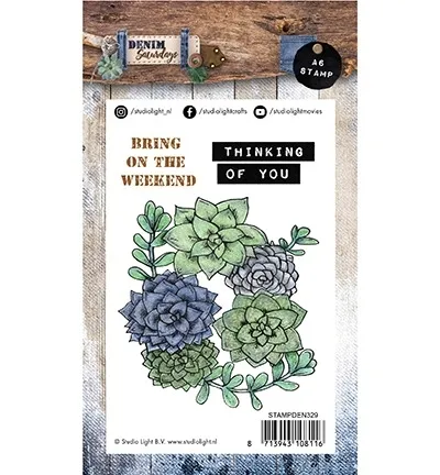 stempel-studiolight-a6-denim-saturdays-329-sukulenty