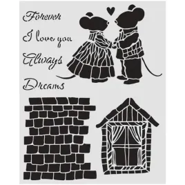 maska-szablon-mix-media-3d-20x25cm-family-domek-i-myszka-stamperia