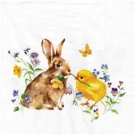 serwetka-do-decoupage-33x33cm-bunny-and-chick-zajaczek-i-kurczaczek-1szt