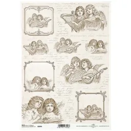 papier-ryzowy-a4-do-decoupage-vintage-anioly-ramki