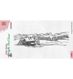 stempel-nellies-ifs044-domek-zimowy-krajobraz