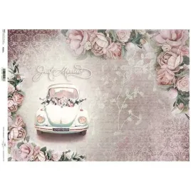papier-ryzowy-do-decoupage-samochod-do-slubu-a3