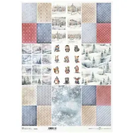 papier-ryzowy-do-decoupage-a3-r1145l-romby-paski-sniezynki-zimowe-zwierzaki