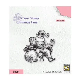 stempel-przezroczysty-nellies-ct051-mikolaj-na-fotelu