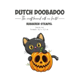 stempel-gumowy-dutch-doobadoo-black-cat-czarny-kot-dynia
