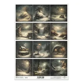 papier-ryzowy-do-decoupage-a4-latarnie-zimowa-sceneria-snieg-noc-r2738