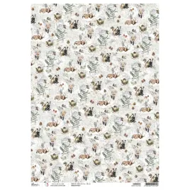 papier-ryzowy-do-decoupage-a3-ciao-bella-forest-tales-snowy-whispers