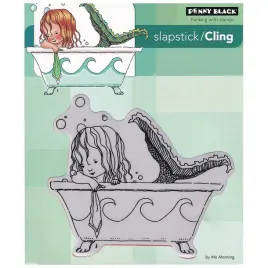 stempel-gumowy-penny-black-mermaid-bath-syrenka-w-wannie