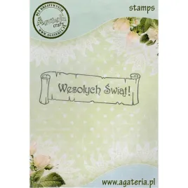 stempel-polimerowy-papirus-wesolych-swiat-agateria