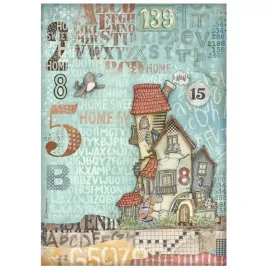 papier-ryzowy-do-decoupage-a4-furry-friends-domki-stamperia