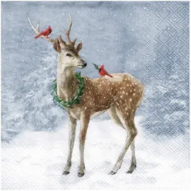 serwetka-do-decoupage-33x33cm-deer-in-snow-jelen-na-sniegu-1szt