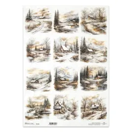 papier-ryzowy-do-decoupage-a3-r1525l-zimowy-krajobraz