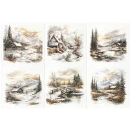 zestaw-papierow-ryzowych-do-decoupage-zimowy-krajobraz