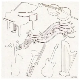 tekturka-scrapki-zestaw-instrumenty-nuty
