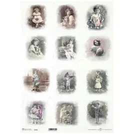 papier-ryzowy-do-decoupage-a3-itd-1038l-retro-foto-atelier-portrety-dzieci