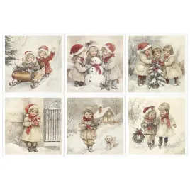 zestaw-papierow-ryzowych-do-decoupage-zima-dzieci-retro