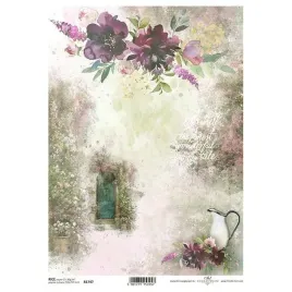 papier-ryzowy-do-decoupage-a4-r1747-kwiaty-drzwi