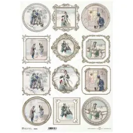 papier-ryzowy-do-decoupage-a3-958l-vintage-ramki-postacie-zimowa-sceneria