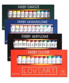 zestaw-farb-loveart-12x12ml-farby-akrylowe-akwarelowe-olejne-gwasze