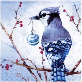 serwetka-do-decoupage-33x33cm-blue-jay-ptak-z-bombka