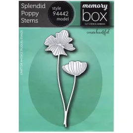 wykrojnik-memory-box-splendid-poppy-stems-maki