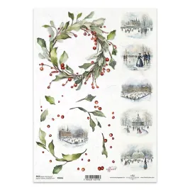 papier-ryzowy-do-decoupage-a4-itd-r2436-wianki-lodowisko