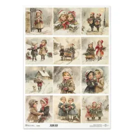 papier-ryzowy-do-decoupage-a3-dzieci-vintage-boze-narodzenie