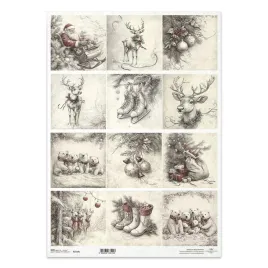 papier-ryzowy-do-decoupage-a3-lyzwy-swiety-mikolaj-renifery-buty