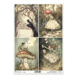 papier-ryzowy-do-decoupage-a4-r2647-gasienica-alicja-kapelusznik-flaming