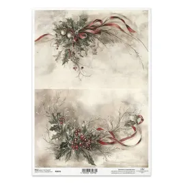 papier-ryzowy-do-decoupage-a4-r2676-swiateczne-dekoracje-w-stylu-vintage