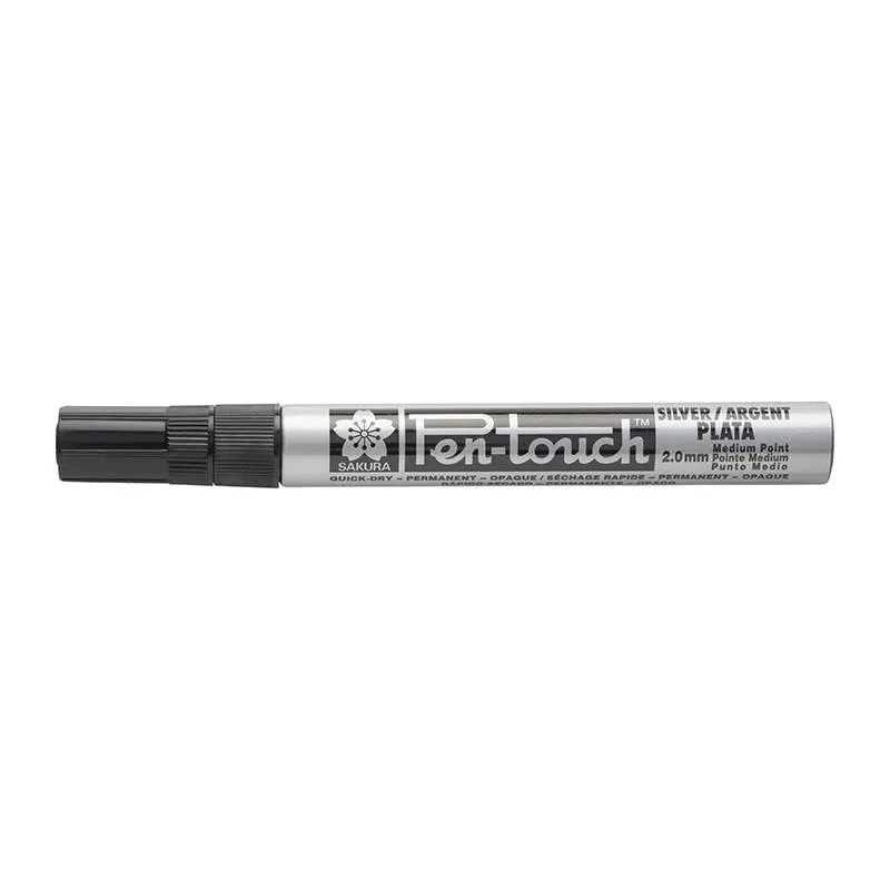 pisak-pen-touch-medium-silver-2mm-srebrny-sakura-stan-nowy
