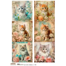 papier-ryzowy-do-decoupage-a4-scraplove-cat-junk-journal-4-kotki-kwiaty